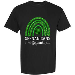 Shenanigans Squad Funny St Patricks Day Shamrock Garment-Dyed Heavyweight T-Shirt