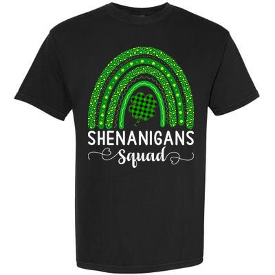 Shenanigans Squad Funny St Patricks Day Shamrock Garment-Dyed Heavyweight T-Shirt