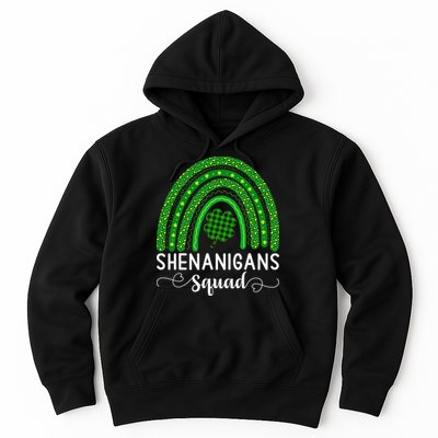 Shenanigans Squad Funny St Patricks Day Shamrock Hoodie