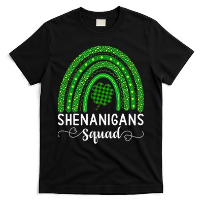 Shenanigans Squad Funny St Patricks Day Shamrock T-Shirt
