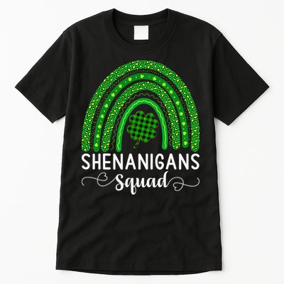 Shenanigans Squad Funny St Patricks Day Shamrock Tall T-Shirt