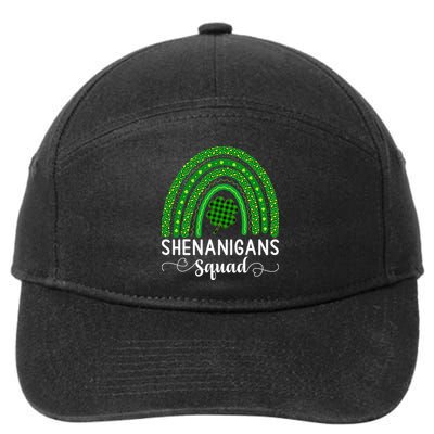 Shenanigans Squad Funny St Patricks Day Shamrock 7-Panel Snapback Hat