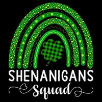 Shenanigans Squad Funny St Patricks Day Shamrock 16 in Basic Backpack