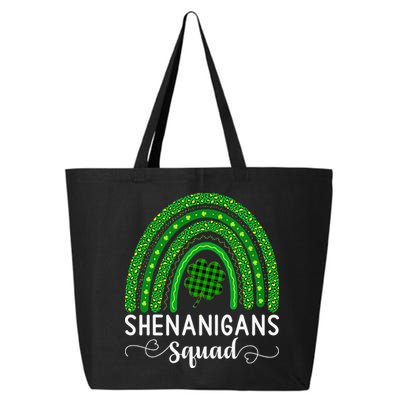 Shenanigans Squad Funny St Patricks Day Shamrock 25L Jumbo Tote