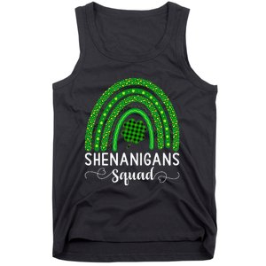 Shenanigans Squad Funny St Patricks Day Shamrock Tank Top