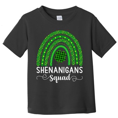 Shenanigans Squad Funny St Patricks Day Shamrock Toddler T-Shirt