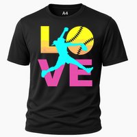 Softball Shirts For Girl Love Cooling Performance Crew T-Shirt