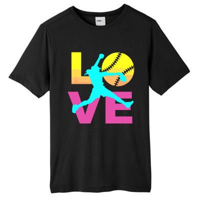 Softball Shirts For Girl Love Tall Fusion ChromaSoft Performance T-Shirt