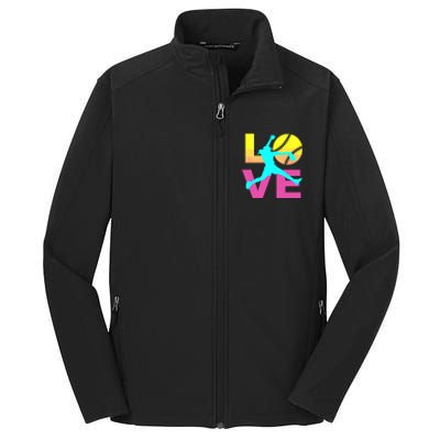 Softball Shirts For Girl Love Core Soft Shell Jacket