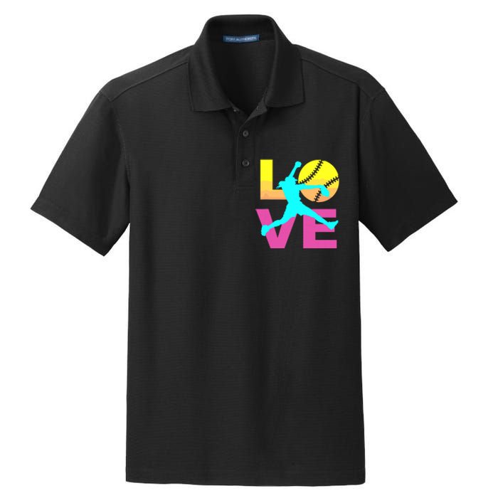 Softball Shirts For Girl Love Dry Zone Grid Polo