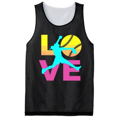 Softball Shirts For Girl Love Mesh Reversible Basketball Jersey Tank