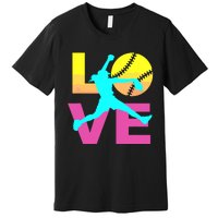 Softball Shirts For Girl Love Premium T-Shirt