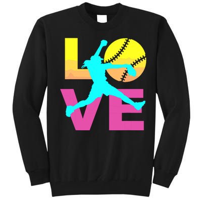 Softball Shirts For Girl Love Tall Sweatshirt