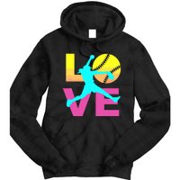 Softball Shirts For Girl Love Tie Dye Hoodie