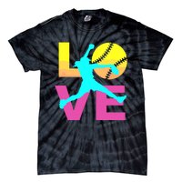 Softball Shirts For Girl Love Tie-Dye T-Shirt