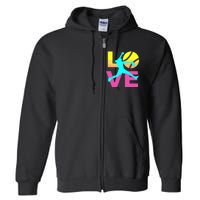 Softball Shirts For Girl Love Full Zip Hoodie