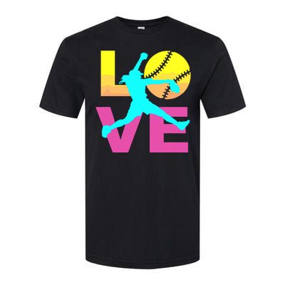 Softball Shirts For Girl Love Softstyle CVC T-Shirt