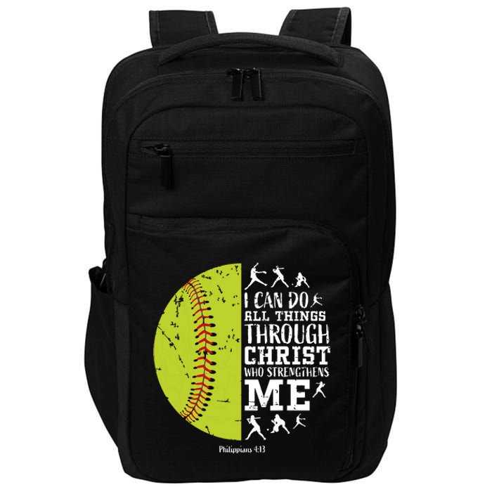 Softball Shirts For Women Gifts Softball T Shirts Girl Impact Tech Backpack