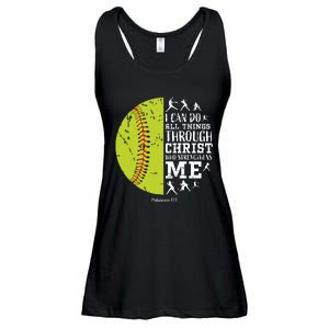 Softball Shirts For Women Gifts Softball T Shirts Girl Ladies Essential Flowy Tank