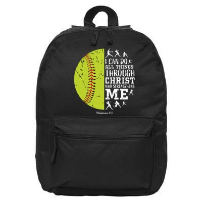 Softball Shirts For Women Gifts Softball T Shirts Girl 16 in Basic Backpack