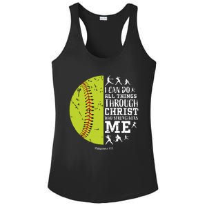 Softball Shirts For Women Gifts Softball T Shirts Girl Ladies PosiCharge Competitor Racerback Tank