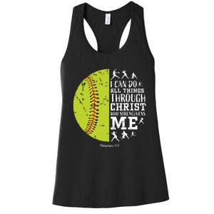 Softball Shirts For Women Gifts Softball T Shirts Girl Women's Racerback Tank