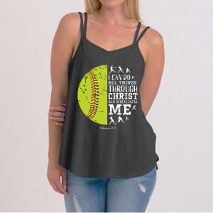 Softball Shirts For Women Gifts Softball T Shirts Girl Women's Strappy Tank