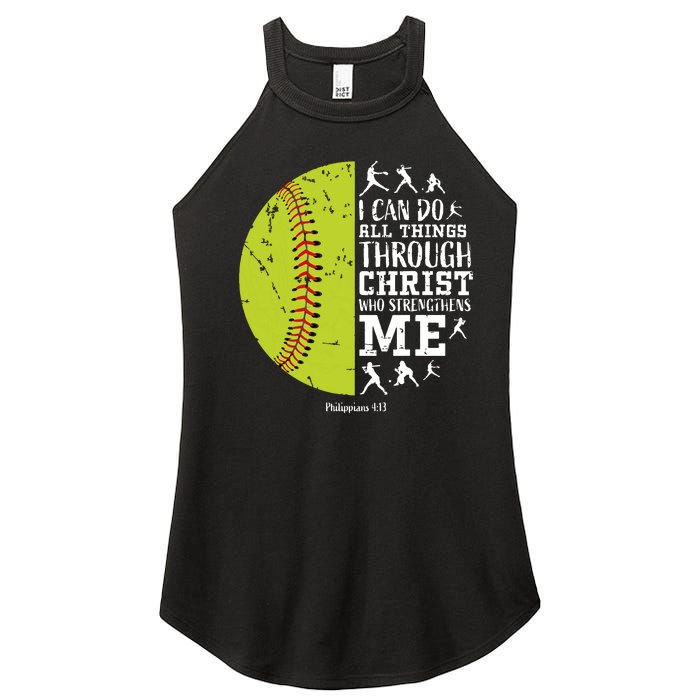 Softball Shirts For Women Gifts Softball T Shirts Girl Women's Perfect Tri Rocker Tank