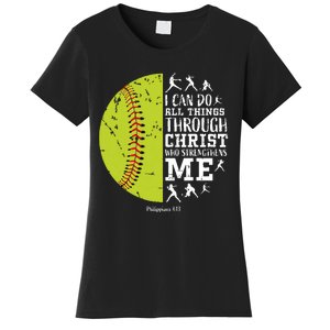 Softball Shirts For Women Gifts Softball T Shirts Girl Women's T-Shirt