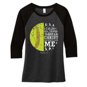 Softball Shirts For Women Gifts Softball T Shirts Girl Women's Tri-Blend 3/4-Sleeve Raglan Shirt