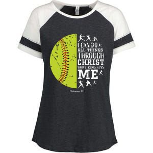 Softball Shirts For Women Gifts Softball T Shirts Girl Enza Ladies Jersey Colorblock Tee