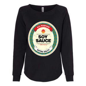 Soy Sauce Funny Costume Vegan Soy Sauce Funny Sushi Matching Group Halloween Cos Womens California Wash Sweatshirt