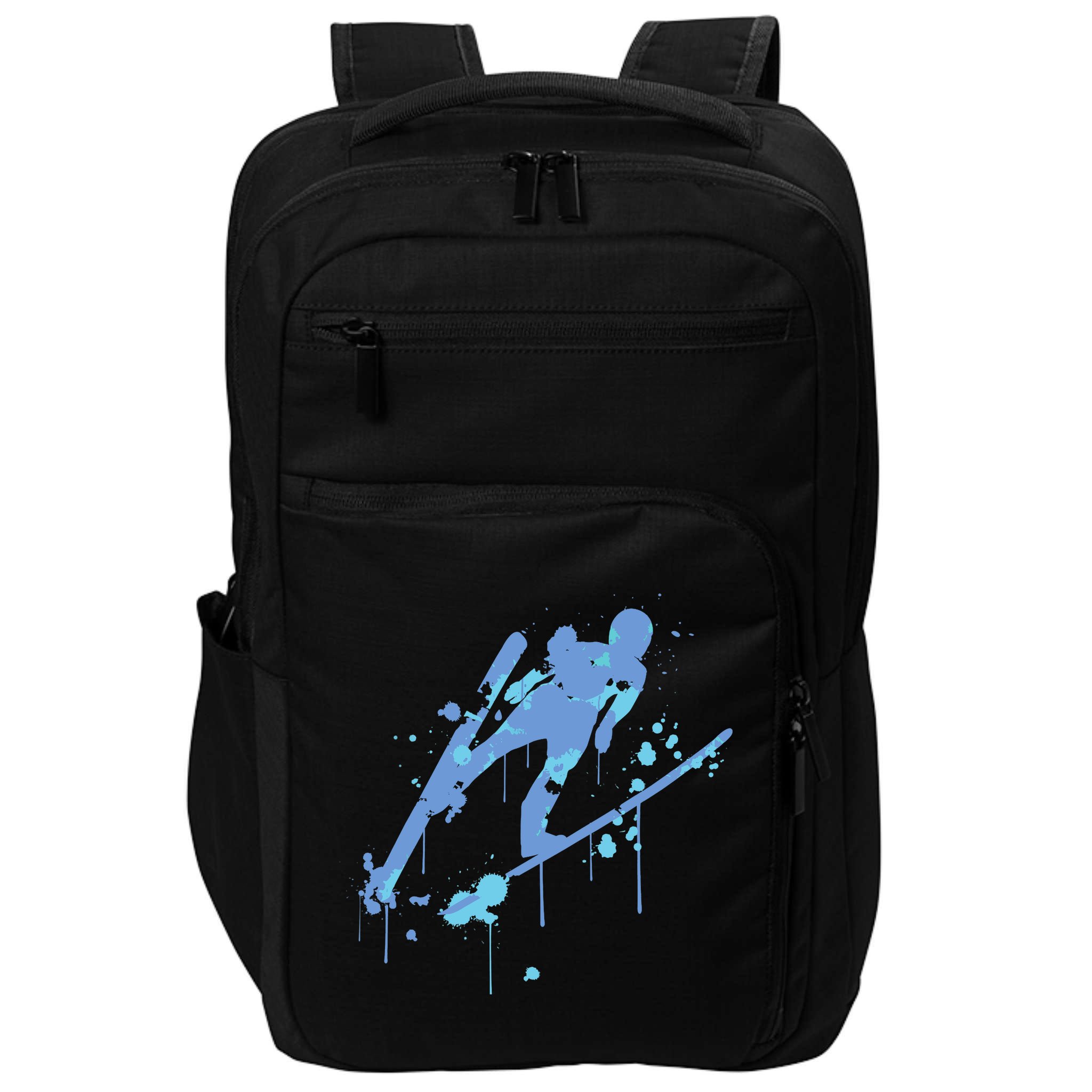 Splash Ski Flying Winter Sports Ski Jumping Impact Tech Backpack