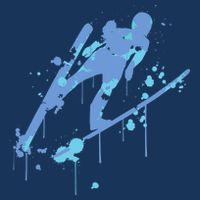 Splash Ski Flying Winter Sports Ski Jumping T-Shirt