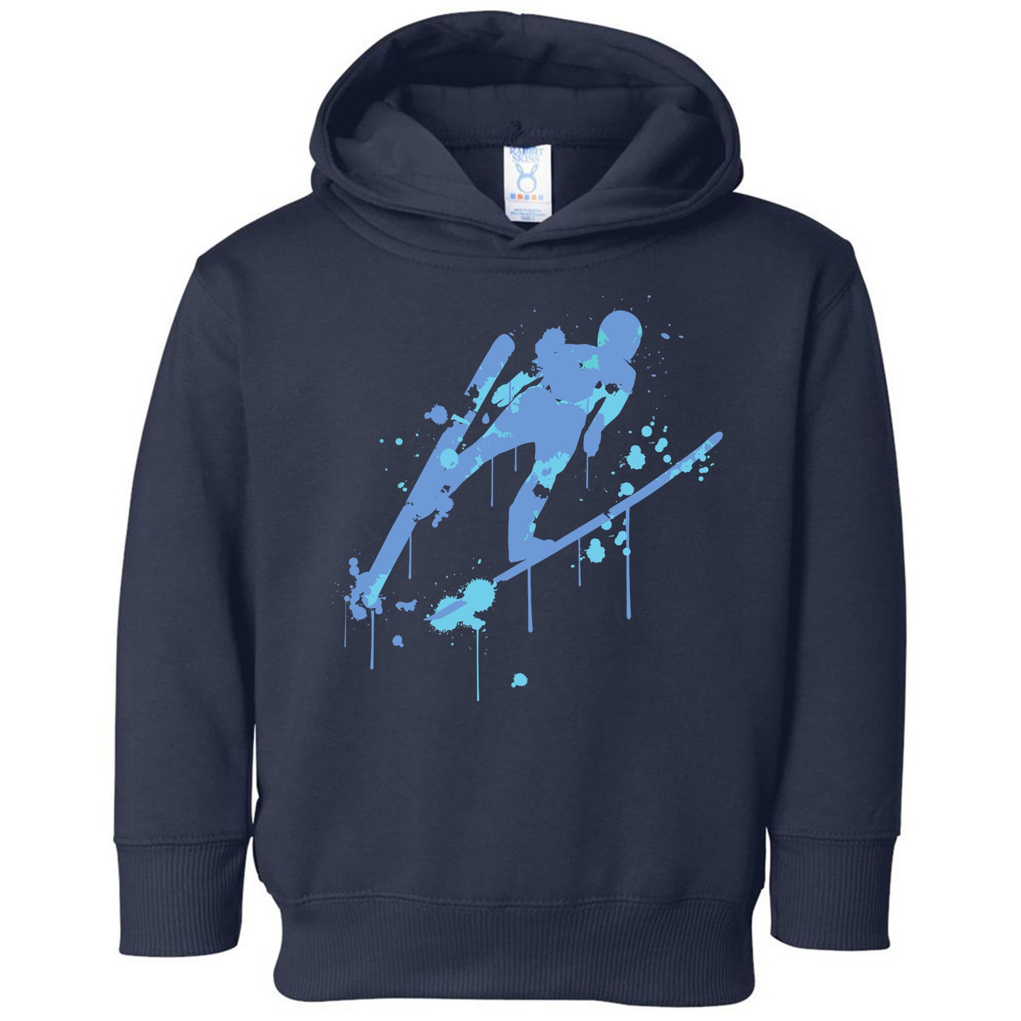 Splash Ski Flying Winter Sports Ski Jumping Toddler Hoodie