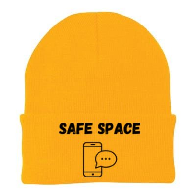 Safe Space Funny Cell Phone Knit Cap Winter Beanie