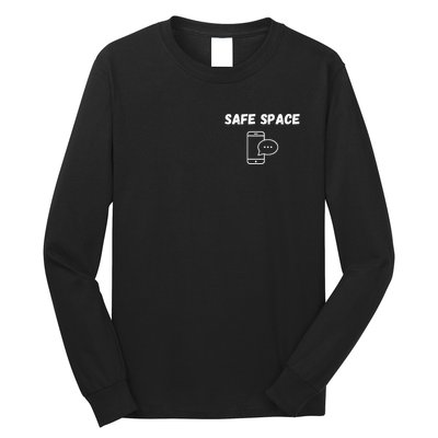 Safe Space Funny Cell Phone Long Sleeve Shirt