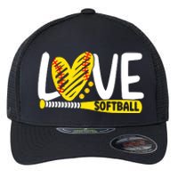 Softball Shirts For Women Teen Girl Love Softball Flexfit Unipanel Trucker Cap