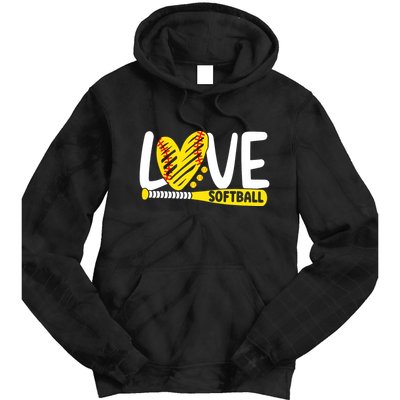 Softball Shirts For Women Teen Girl Love Softball Tie Dye Hoodie