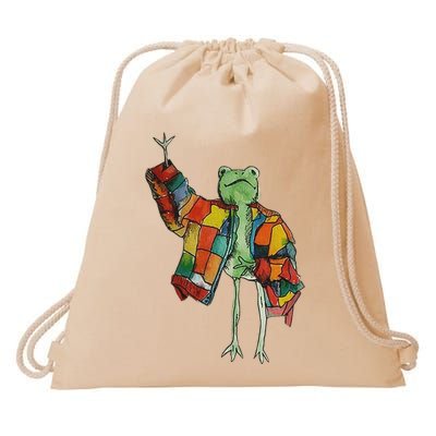 Soulisfree Stylish Frog Ix Funny Fashion Frog With Colorful Drawstring Bag