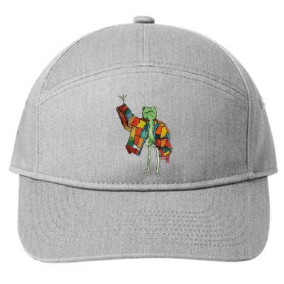 Soulisfree Stylish Frog Ix Funny Fashion Frog With Colorful 7-Panel Snapback Hat