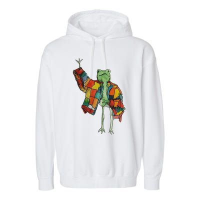 Soulisfree Stylish Frog Ix Funny Fashion Frog With Colorful Garment-Dyed Fleece Hoodie