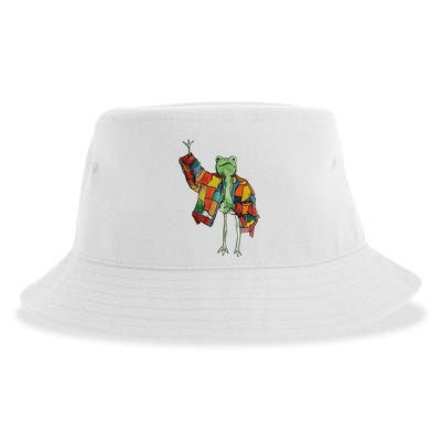 Soulisfree Stylish Frog Ix Funny Fashion Frog With Colorful Sustainable Bucket Hat