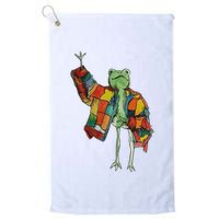 Soulisfree Stylish Frog Ix Funny Fashion Frog With Colorful Golf Towel