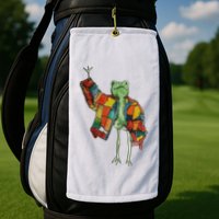 Soulisfree Stylish Frog Ix Funny Fashion Frog With Colorful Golf Towel