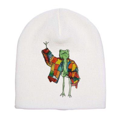 Soulisfree Stylish Frog Ix Funny Fashion Frog With Colorful Short Acrylic Beanie
