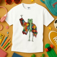 Soulisfree Stylish Frog Ix Funny Fashion Frog With Colorful Kids T-Shirt