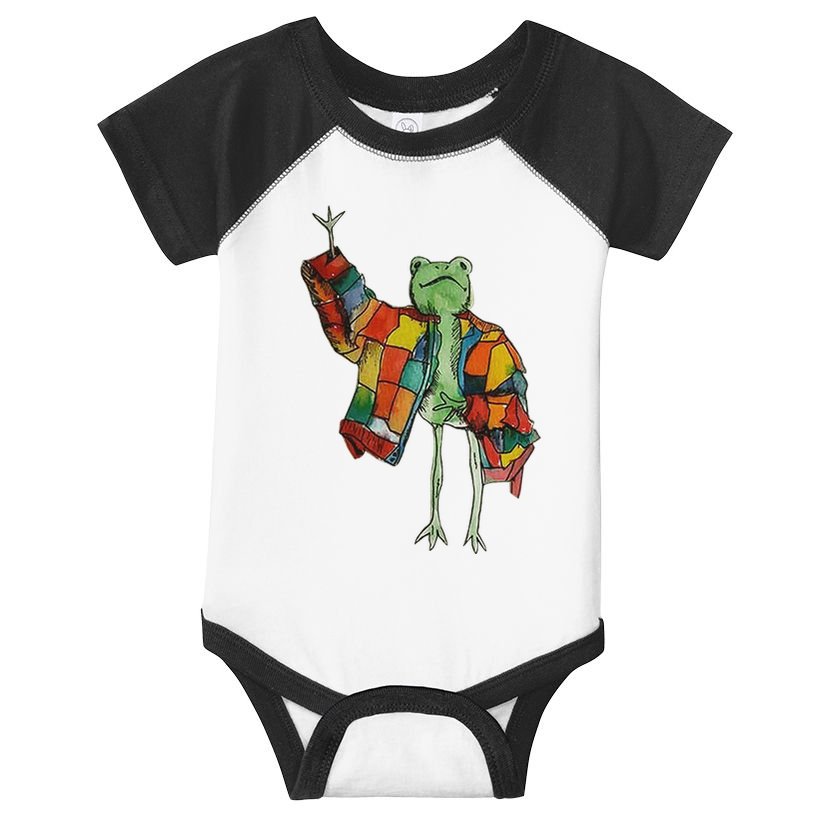 Soulisfree Stylish Frog Ix Funny Fashion Frog With Colorful Infant Baby Jersey Bodysuit
