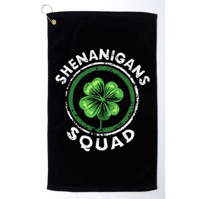 Shenanigans Squad Funny St. Patrick's Day Matching Group Platinum Collection Golf Towel