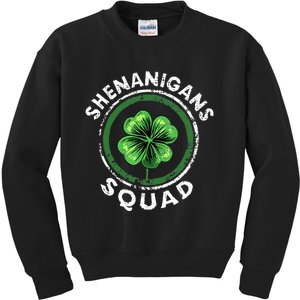 Shenanigans Squad Funny St. Patrick's Day Matching Group Kids Sweatshirt